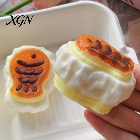 Kids Stress Reliever Taiyaki Squeeze Toy Relief Fidget Ultra-Realistic Dessert Food Sticky Toys for Adults Durable