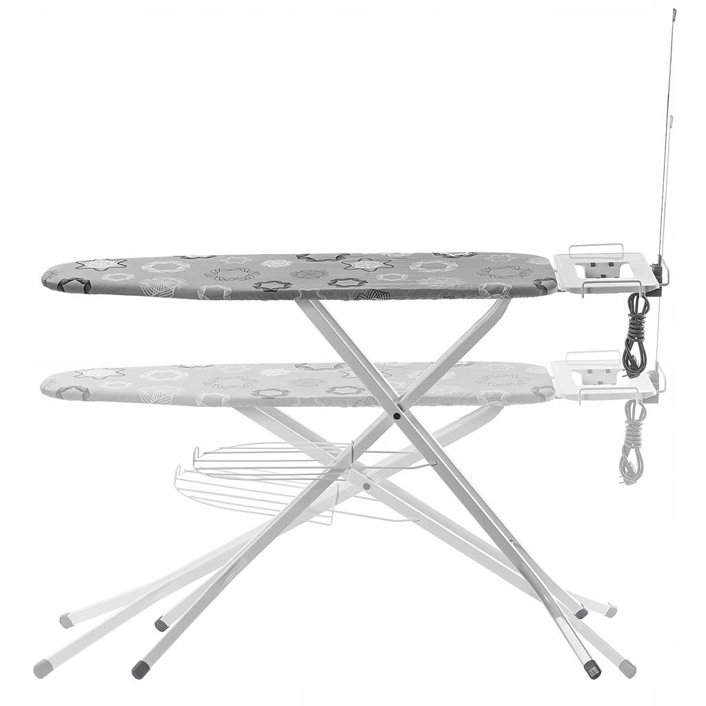 KADAX Deska Do Prasowania 120x38cm szeroki Blat Składana Uchwyt Na Żelazko