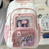 Japanese Ins Pain Layer Simple Backpack Large Capacity Multi-compartment Junior High School Student Schoolbag Women's Leisure Travel Backpack