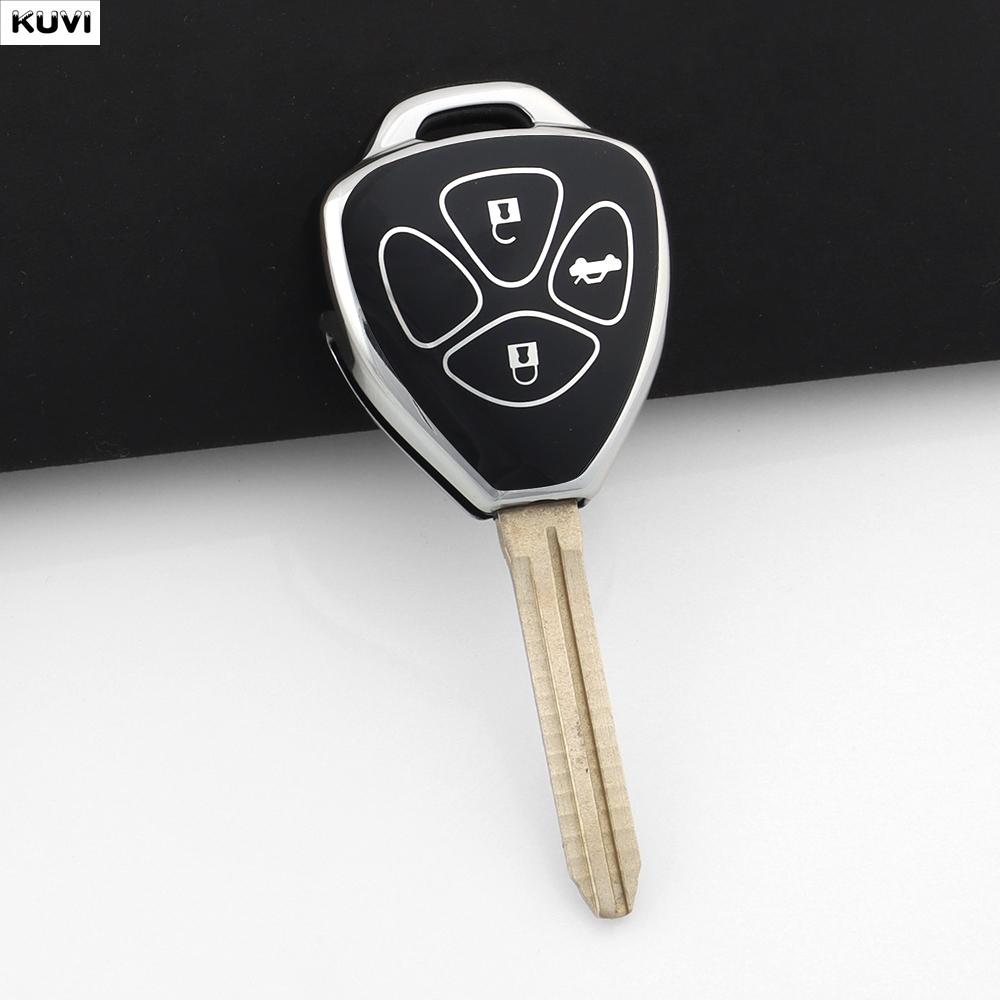 

2 3 Buttons Tpu Auto Key Case Cover For Toyota Rav4 Crown Avalon Venza Corolla Camry Reiz Matrix Auris Holder Fob Accessories