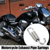 Motoforti 2Pcs 4Pcs 6Pcs 43mm 58mm Muffler Exhaust Pipe Spring for Motorcycle Universal Stainless Steel Silver Tone