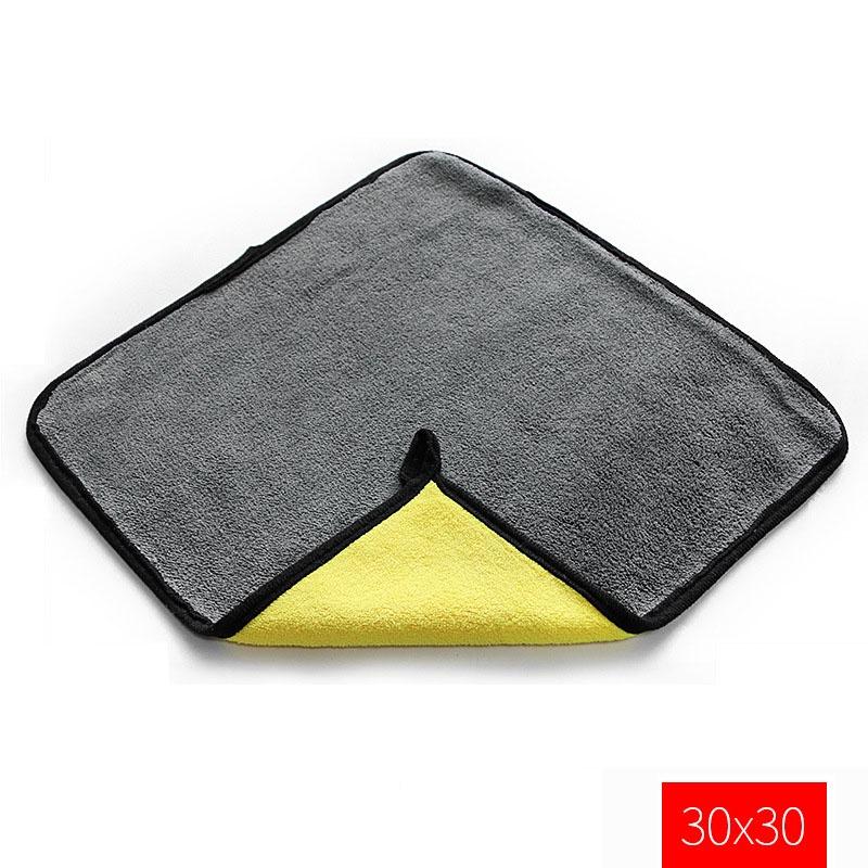 

Полотенце из премиальной плюшевой микрофибры 850 г/м² Профессиональная сушка после мойки автомобиля 30x30cm