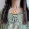 Simple Acrylic Flower Pendant Necklace Fashion Collar Necklaces Clavicle Chain Choker Necklace Neck Chain Jewelry