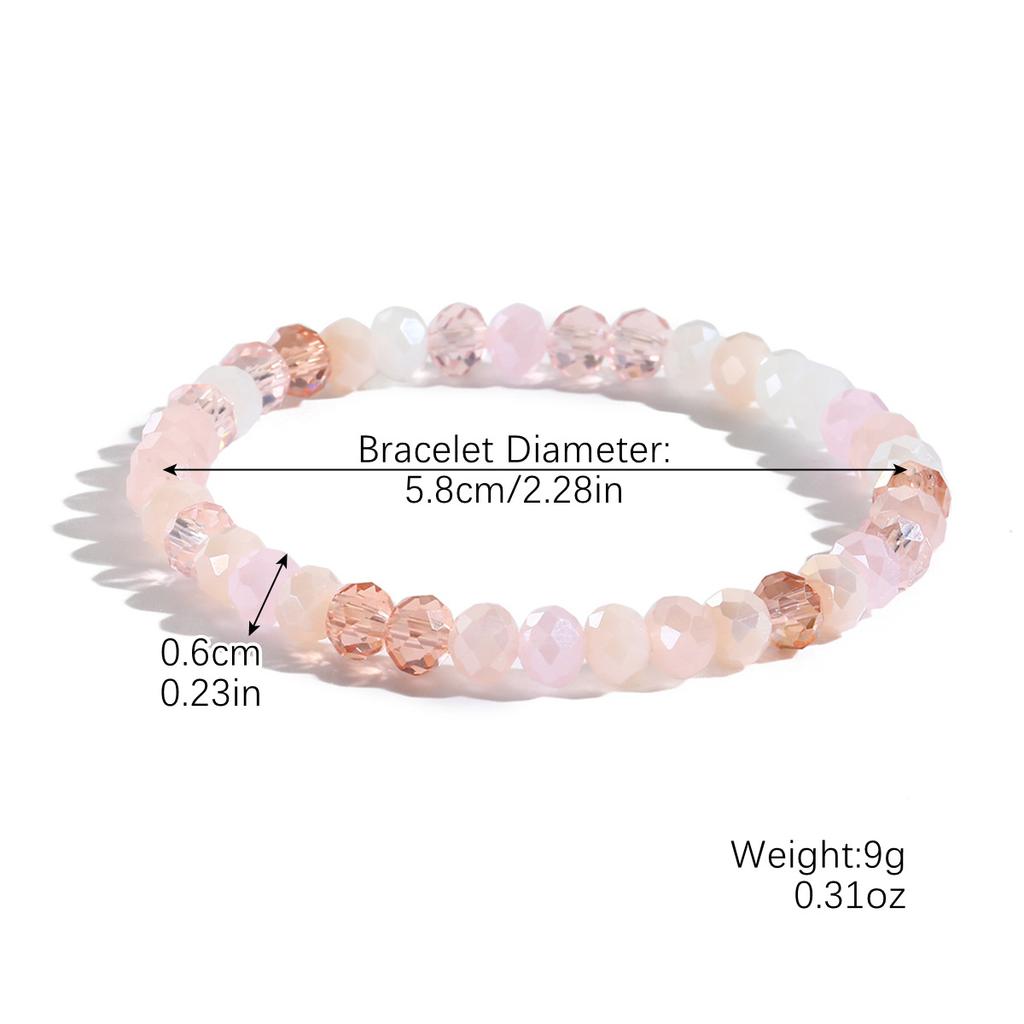 20 Bracelet High-End Bohemian Stretch Line Summer Citrine Bracelet Set