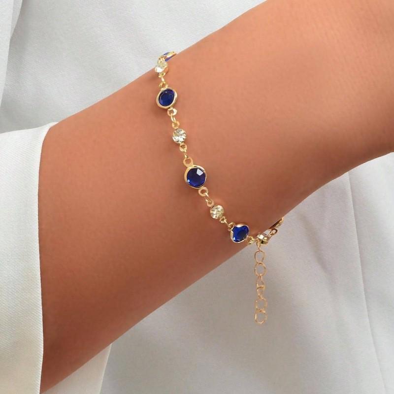 Daisy Eye Drip Oil Flower Bracelet Anklet - European & American Fashion Jewelry for Women