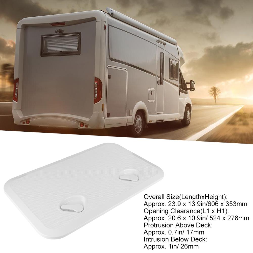 Square Deck Access Inspection Cover Double Handles Anti UV RE 353 606 for Marine Boat Yacht