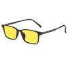 Ultralight TR90 Sports Sunglasses Unisex Blue Light Blocking Night Vision Glasses Vintage Square Sun Goggles