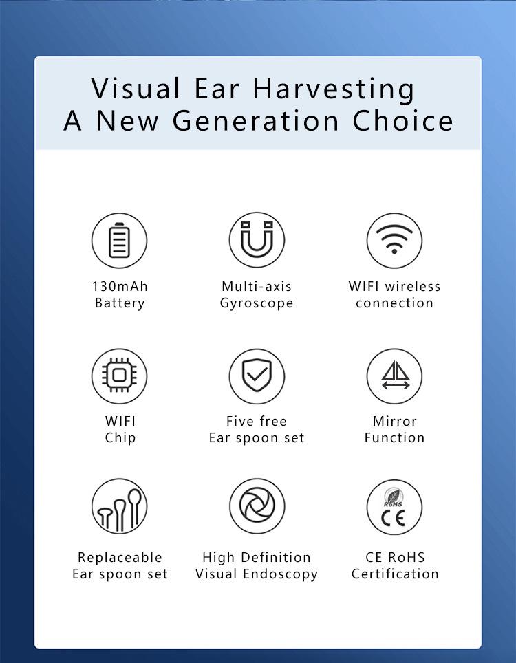 Luminous Smart Ear Cleaning Kit with High-Definition Visual Ear Pick