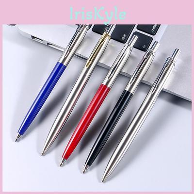 Pens Metal Ballpoint Pen Promotional Refill Blue Ink Automatic Ballpoint Pens Set School Stationery Office Commercial Press Pen