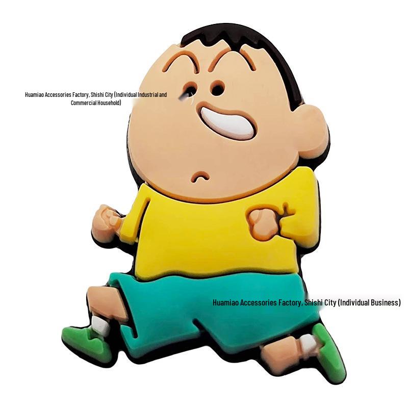 Charms para Zapatos de Dibujos Animados Crayon Shin-chan - Accesorios Desmontables de Goma PVC para Zapatos con Agujeros
