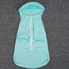 UPF 50 Pet Sun Protection Coat Large Dogs Breathable Iced Silk Hooded Jacket In Turquoise Plum Gray