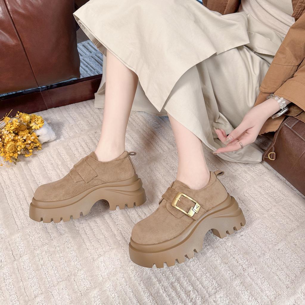 2025 Autumn New Platform Dad Shoes Women's Versatile Casual Shoes Show Small and Lightweight Sports Shoes Casual Running Shoes