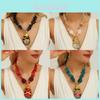European Fashion Artificial Crystal Pendant Necklace With Handcrafted Geometric Glass Design For Women