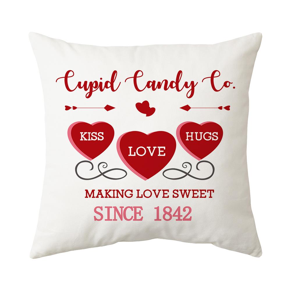 Valentine's Day Pillow New Sofa Cushion Bedside Backrest Plush Pillow Cover Shopee