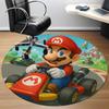 1pc Mario Kart Race Office Round Area Rug, Bedroom Living Room Home Decor, Room Deco,  Offic A1016230