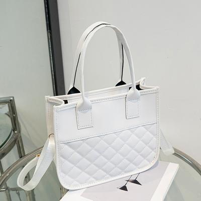 Fashion New Solid Color Embroidered Bag Women's Bag Shoulder Bag Diamond Cross-body Handbag Women's Bag One Piece
