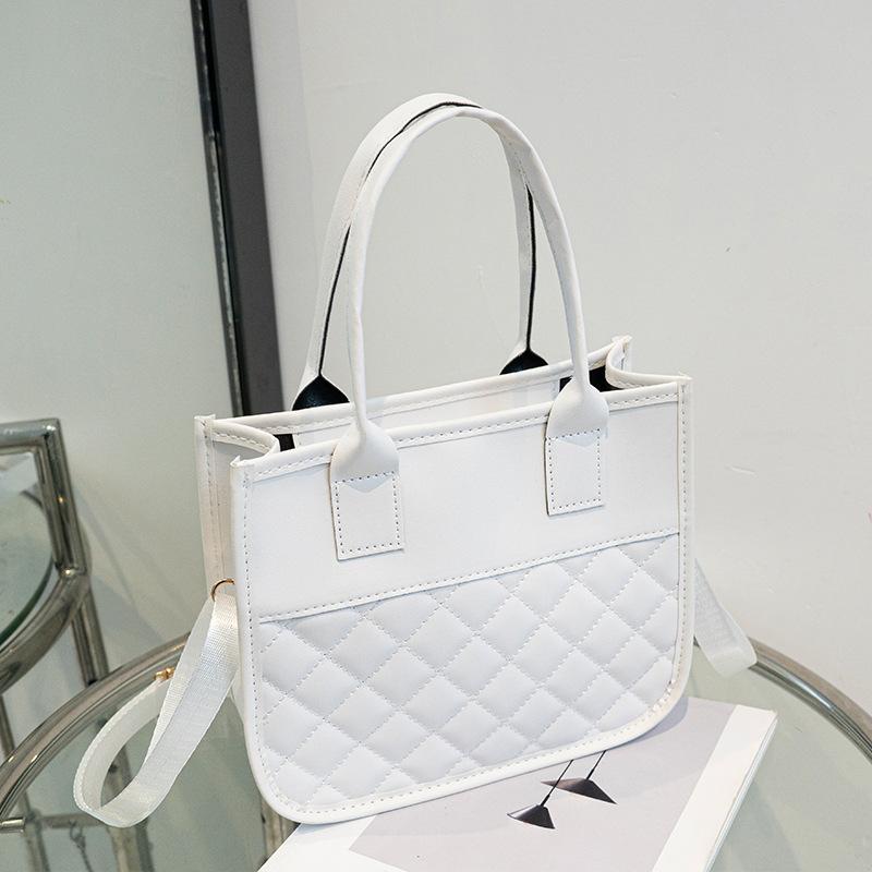 Urban Simple Diamond Women's Handbag Niche Large-capacity Shoulder Messenger Women's Bag