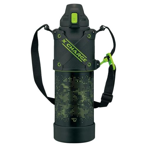 Zojirushi Thermos (ZOJIRUSHI) Water Bottle, Seamless Cap, Sports Type, Large Capacity 1.5L, Direct Drinking, Stainless Steel Cool Bottle, Lime Black,