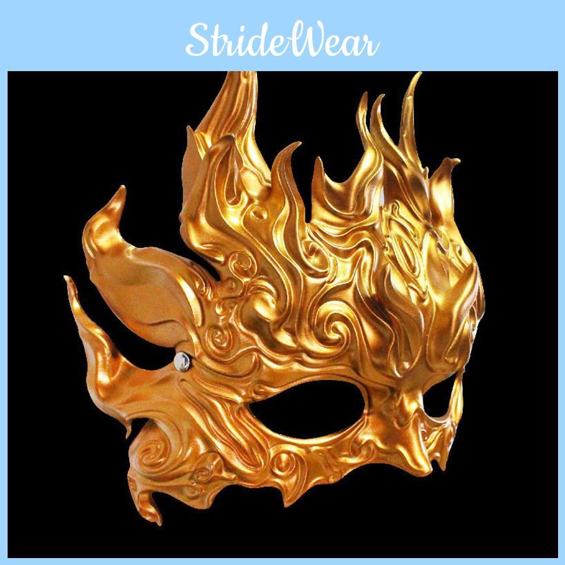 Resin Kirin Mask With Gold Silver Finish For Festival And Halloween Dressup