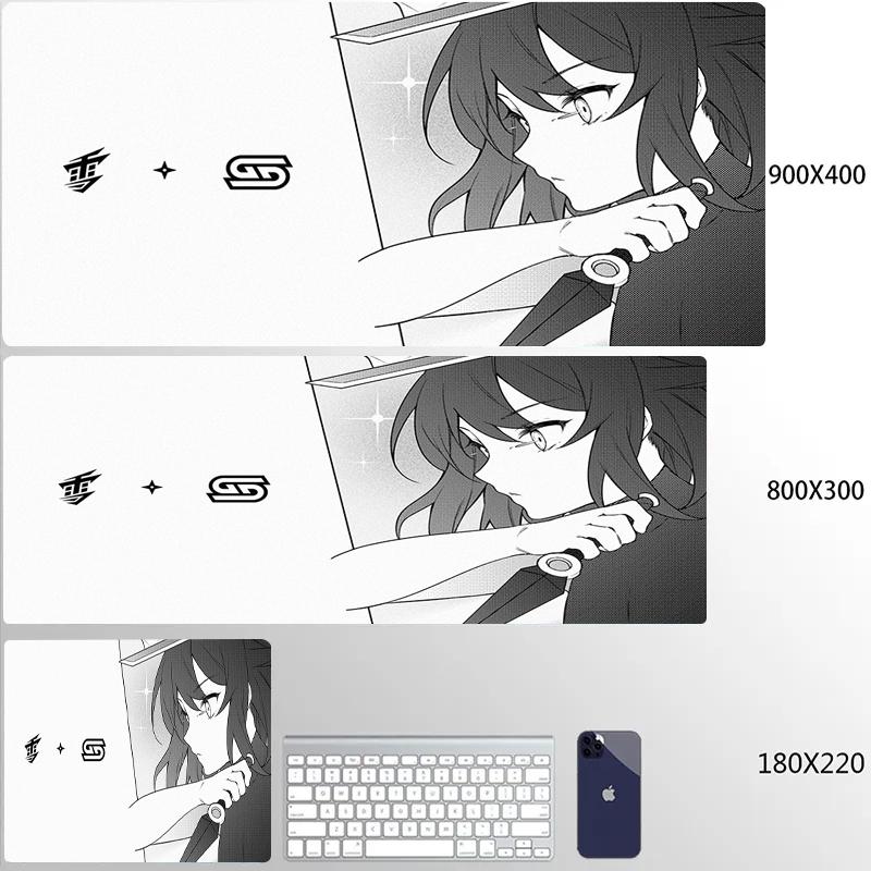 Anime Mauspade Yuki Aim Mauspade HD Druck Großes Gaming-Mauspad Spielzubehör Computertastatur Schreibtischmatte XL Gamer-Mauspad
