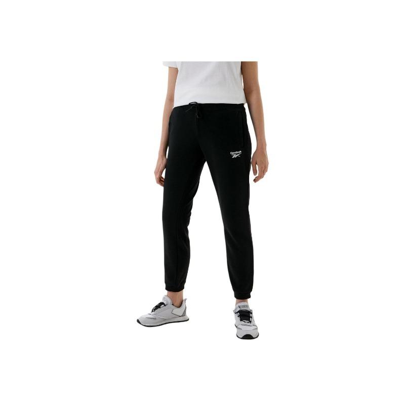 Reebok Logo Printed Cuffed Casual Pants Women Pants Black GV5526