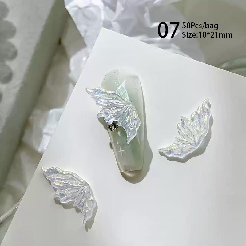 50 ks mini kosočtvercové kamínky na nehty s plochým dnem, AB barva, zdobení nehtů, křišťálové drahokamy, oslnivá manikúra, 3D dekorace na nehty