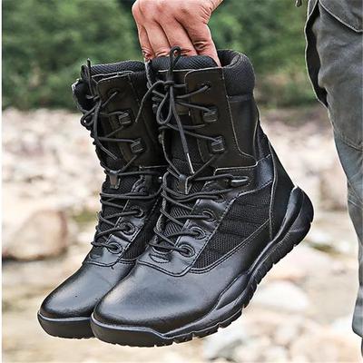 Mode Armee Stiefel Herren Militärstiefel Frühling Sommer Armee Stiefel Taktische Schwarz Braun Herren Freizeitschuhe Solide Rutschfest Männlicher Freizeit Sneaker