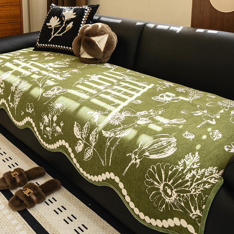 

Special-Shaped Cushion) - Black, Chenille Sofa Cushion Is Universal In All Seasons New Model, A Whole Autumn And Winter Sofa Cover 90*70cm