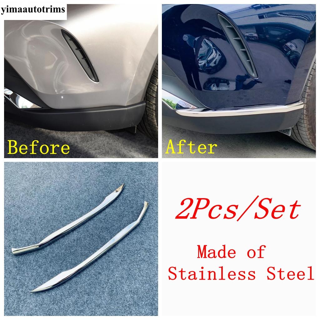 Front Rear Bumper Corner Strip Anti-rub Protection Cover Trim For Toyota Venza / Harrier  - 2024 Stainless Steel Accessories