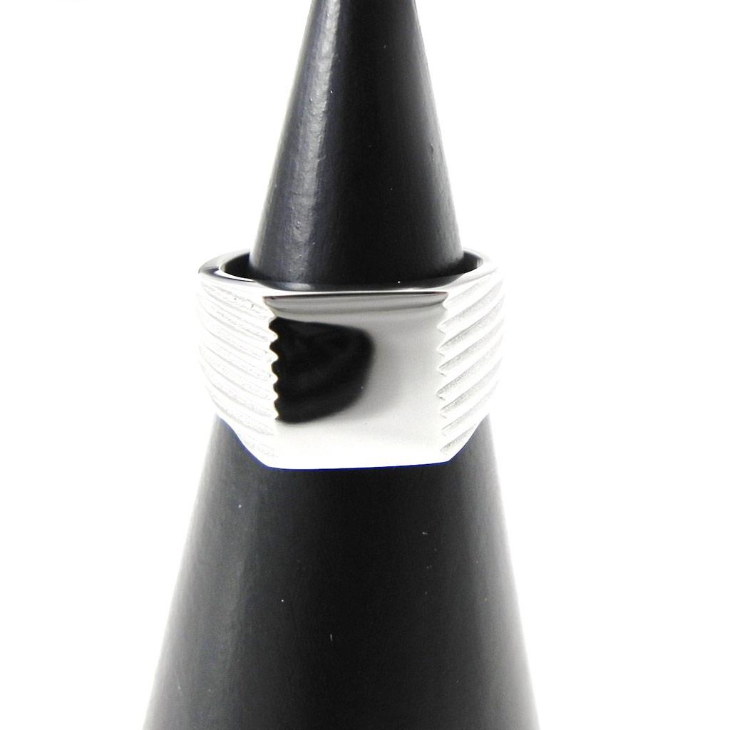 Chevalière Homme Acier 'Charles' - 10x11 mm