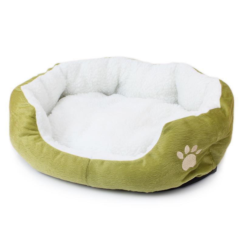 Cozy Lambswool Small Dog House with Pet Mat
