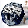 1pc Skull, Jawbreaker Fashionable Automatic Opening/Closing Folding Umbrella with 8 Bones, Windproof Portable, Daily Use22