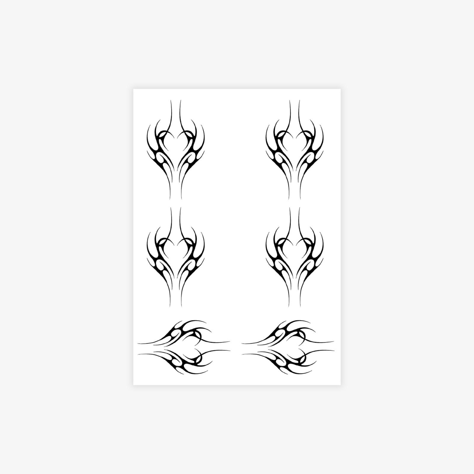 Tattoo Stickers Spice Girls Sweet Cool Pure Desire Wind Love Thorns Finger Tattoo Stickers Lasting Waterproof Men And Women 7*10