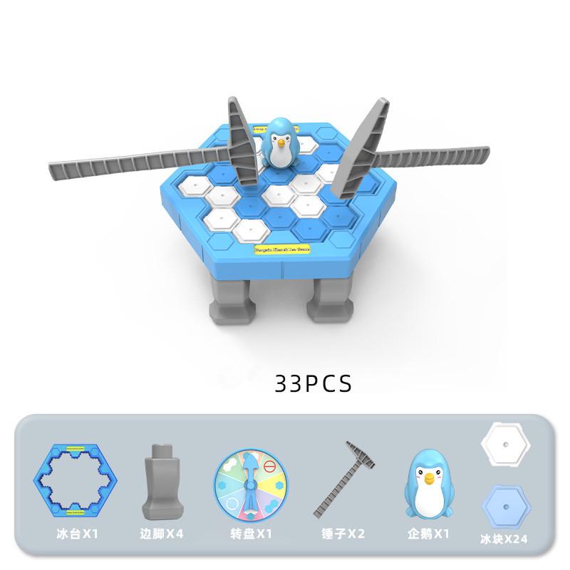 Battere sul Ghiaccio per Salvare Piccoli Pinguini Rompere il Ghiaccio Giocattoli Puzzle per Bambini Allenamento del Cervello Giochi Genitore-Figlio