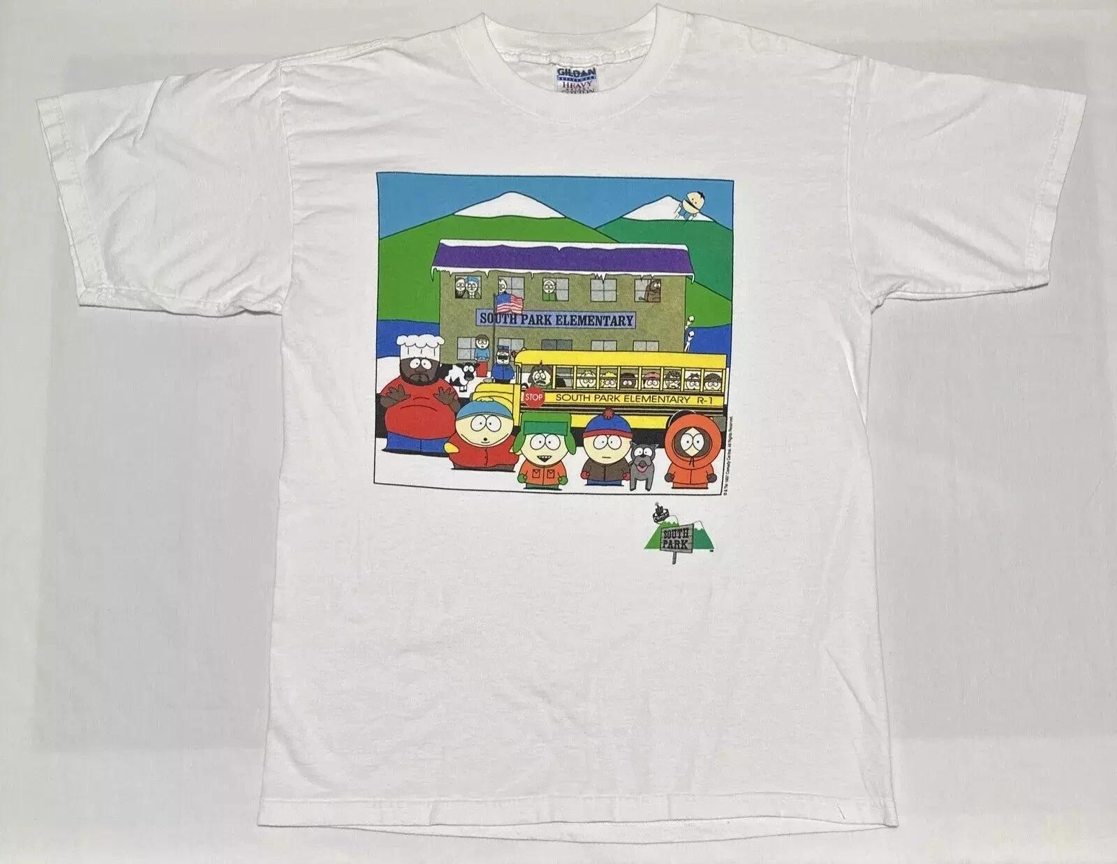 Vintage 90s 1997 South Park Comedy Central Promotional Shirt Gildan White S
