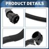 Radiator Hose Heater Hose No.17123422785 for BMW X3 2007-2010 3.0L L6 Black Rubber 1 Pc Coolant Pipe Good Sealing