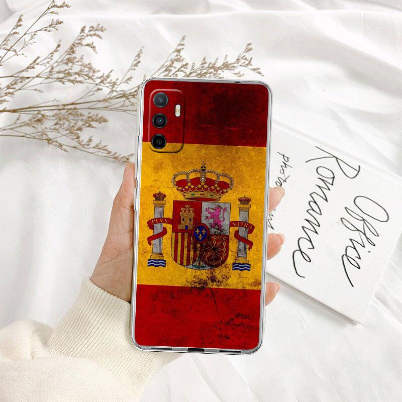 IK61 Spain Flag Transparent Phone Case for LG K22 K30 K40 K40S K41 K42 K50 K50S K51 K51S K52 K61 K62 K71 K92 Q60 Q61 V40 V50 V60
