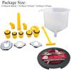 15Pcs/Set Funnel Spout Coolant Filter Filling Kit Brake Bleeder Car Oil Change Fuel Hand Pump Tools Truck Motorcycle Accessories 7