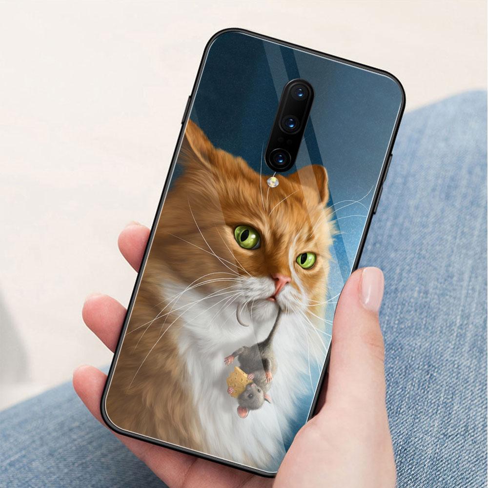 

Совершенно новый чехол для Oneplus 7pro, стеклянная задняя крышка с милым котом, чехол Oneplus 6t, чехол для Oneplus 1 + 5 5T 6 Oneplus 6 6t 7 pro Oneplus 6t