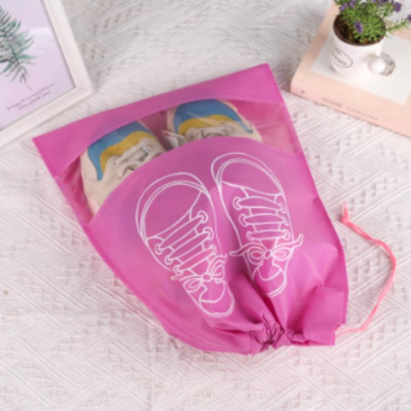 1/3/5pcs Non Woven Shoe Bag Storage Bag, Shoe Storage Drawstring Drawstring, Shoe Storage Bag, Dust-proof