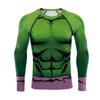 Spring and Autumn Round Neck 3D Muscle Printed Top Fashionable Casual Long Sleeved Men's T-shirts