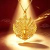 Traditional Chinese Style Gold Pendant 3D Embossed Matte Finish Auspicious Designs For Daily Wear Gifting Jewelry Collection