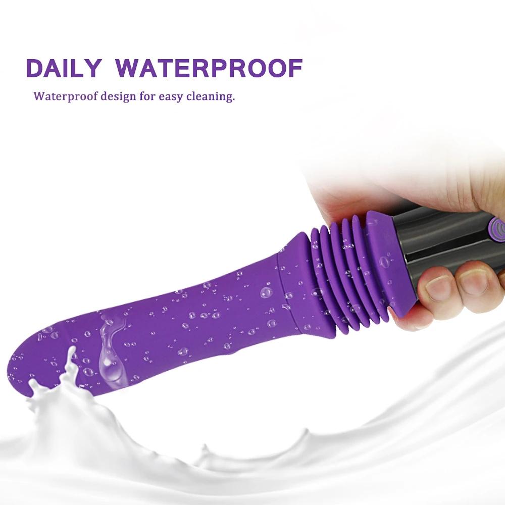 Sex Machine Thrusting Big Dildo Vibrator Vaginal G Spot Automatic Up Down Massager Retractable Vaginal Toy Female