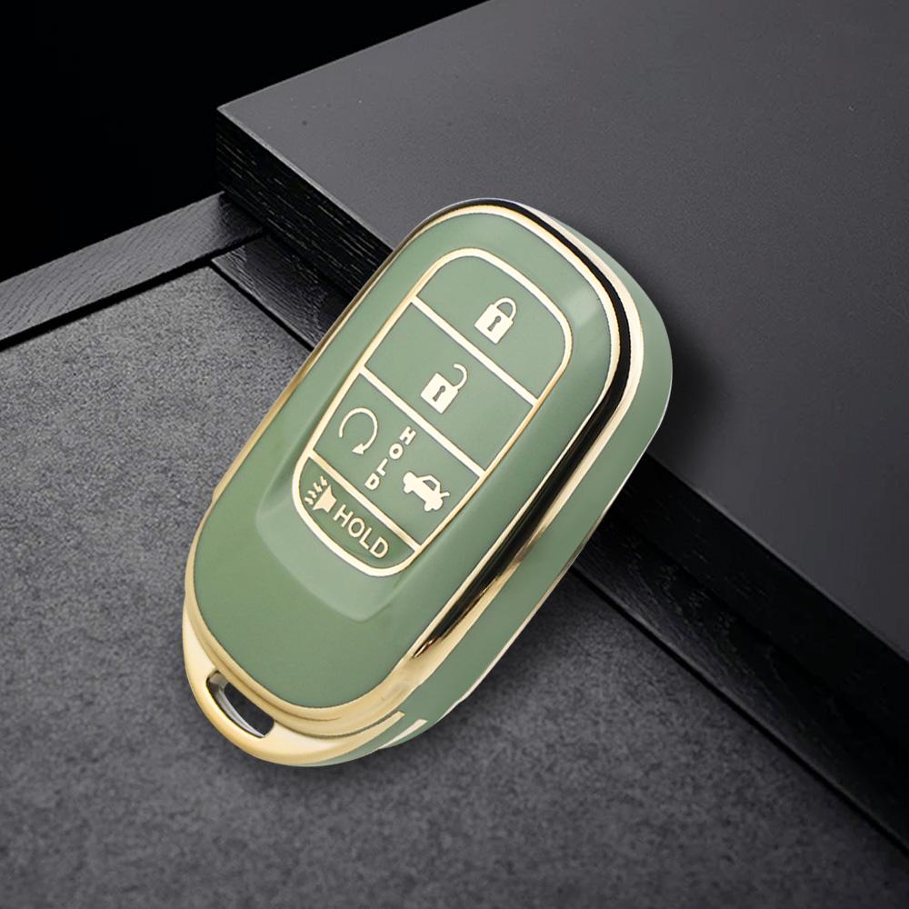 Car Key Case Cover for Honda Civic 11th Accord HR-V CR-V CRV 2022+ TPU 5 Button Key Fob Holder Shell Protector Accessories