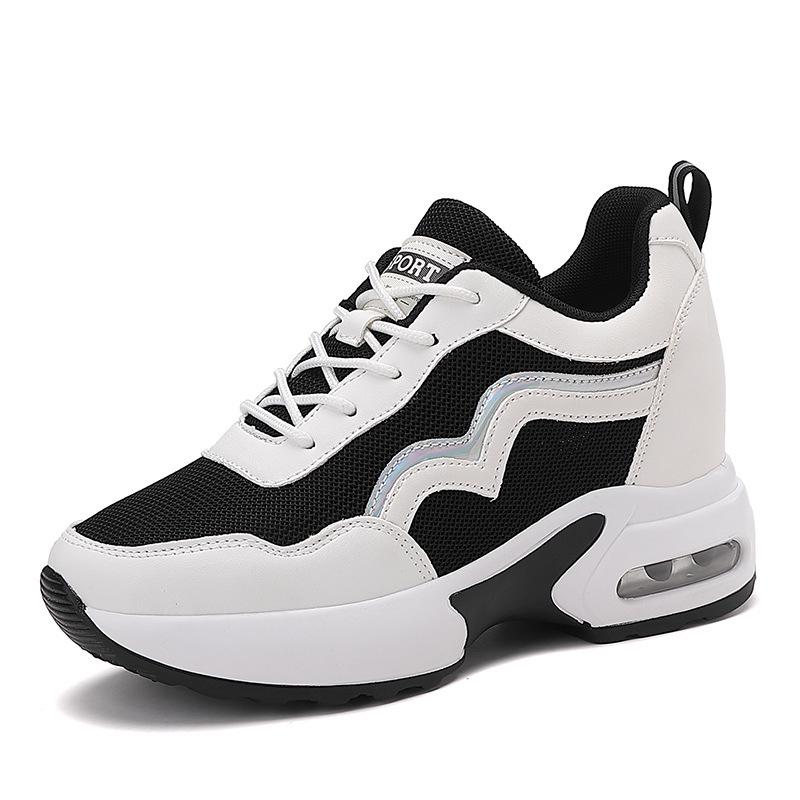 Women's Air Cushion Thick Sole Casual Sports Shoes: Versatile Height-Increasing Summer Footwear