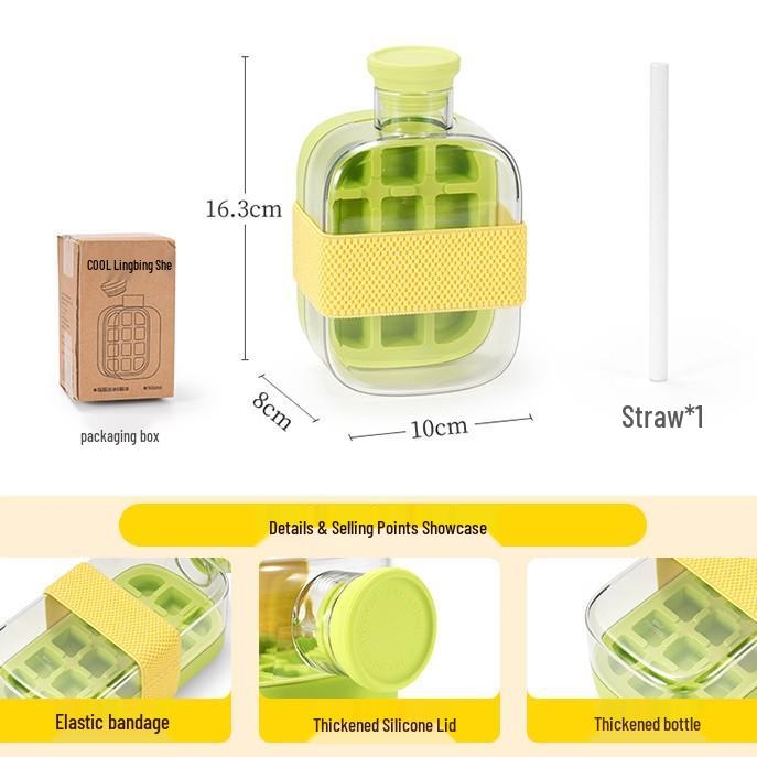 Press-Type Ice Cube Tray Kettle – Food-Grade Household Ice Maker Gadget