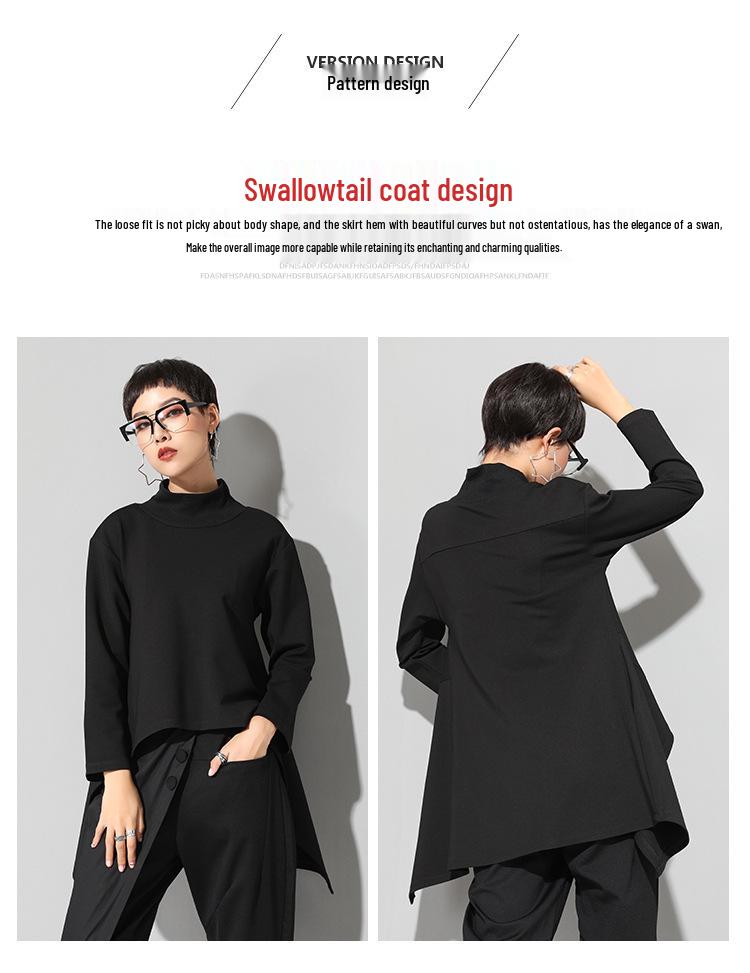 European & American Trendy Women's Slimming Long-Back Shirt - Autumn/Winter Versatile Style