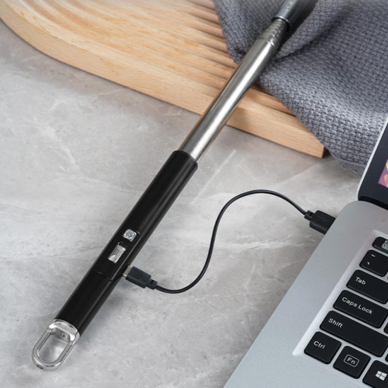 Retractable 100Cm Long Strip Charging Match Pulse Lighter Kitchen Igniter Barbecue Ignition Men'S Tools