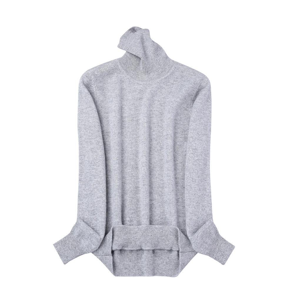 Dámský rolák kašmírový svetr Módní teplý svetr jednobarevný top