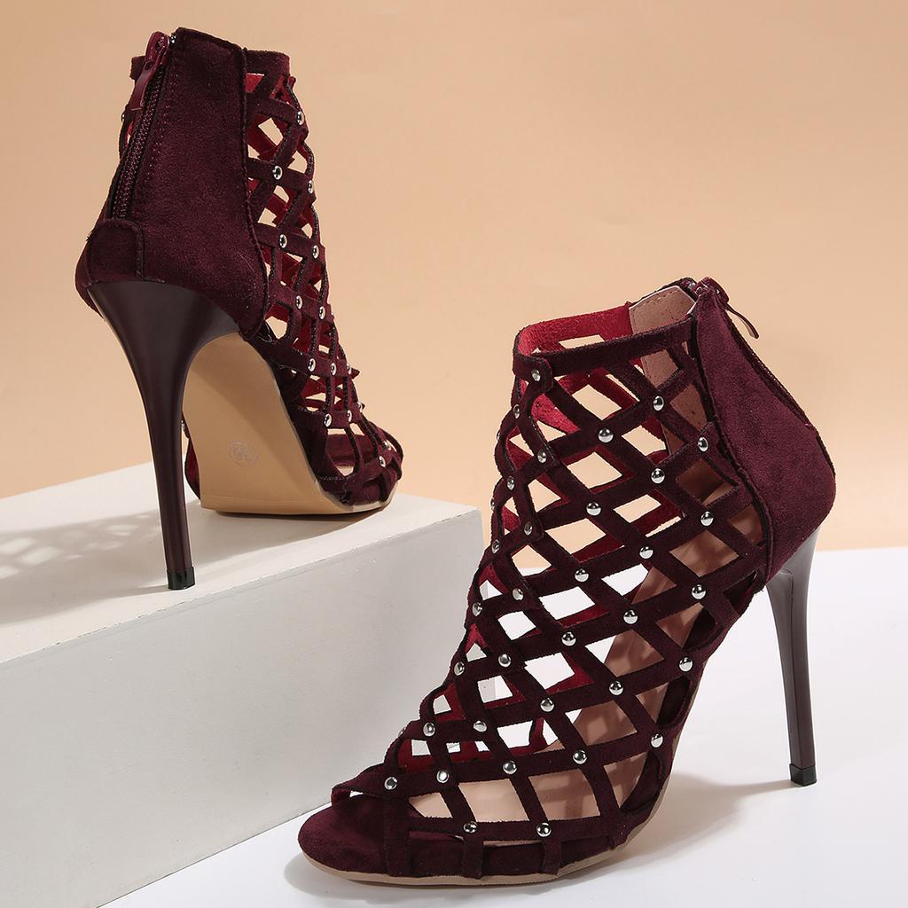 High Heels Sandals Women 2026 Summer Black Modern Shoes Fashion Sexy Peep Toe Designer Sandals Banquet Party Shoes